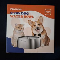 NEW 4L All Stainless Steel Dog Water Bowl with Non-Slip Base