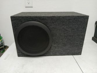 10"  Subwoofer In Custom Ported Enclosure 