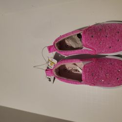 Girl Slip On Sneakers with Studs. Size 8 Gray Size 11