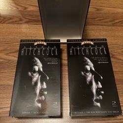 Alfred Hitchcock collectors choice, 4 movies VHS excellent condition