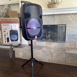Bluetooth Speaker 15” Woofer With Stand 