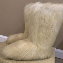 Donald J. Pliner Faux Fur Boots (VINTAGE)