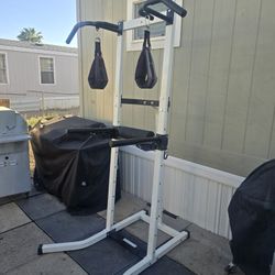 White Pull-up Training Power Tower