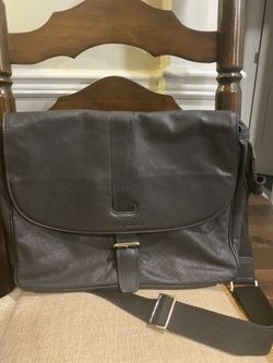 Black Cole Haan Large Crossbody Messenger Bag