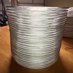 Set of 31 Clear Glass Plates – Great Condition