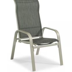 Captiva Charcoal Gray Stationary Cast Aluminum Outdoor Dining Arm Chair (Set of 2
