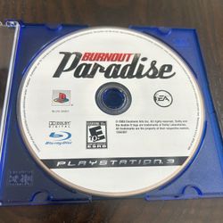 Burnout Paradise (Sony PlayStation 3, 2008) 