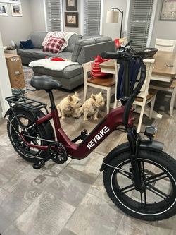 Heybike Ranger S Color Merlot Red + Front Basket Brand New