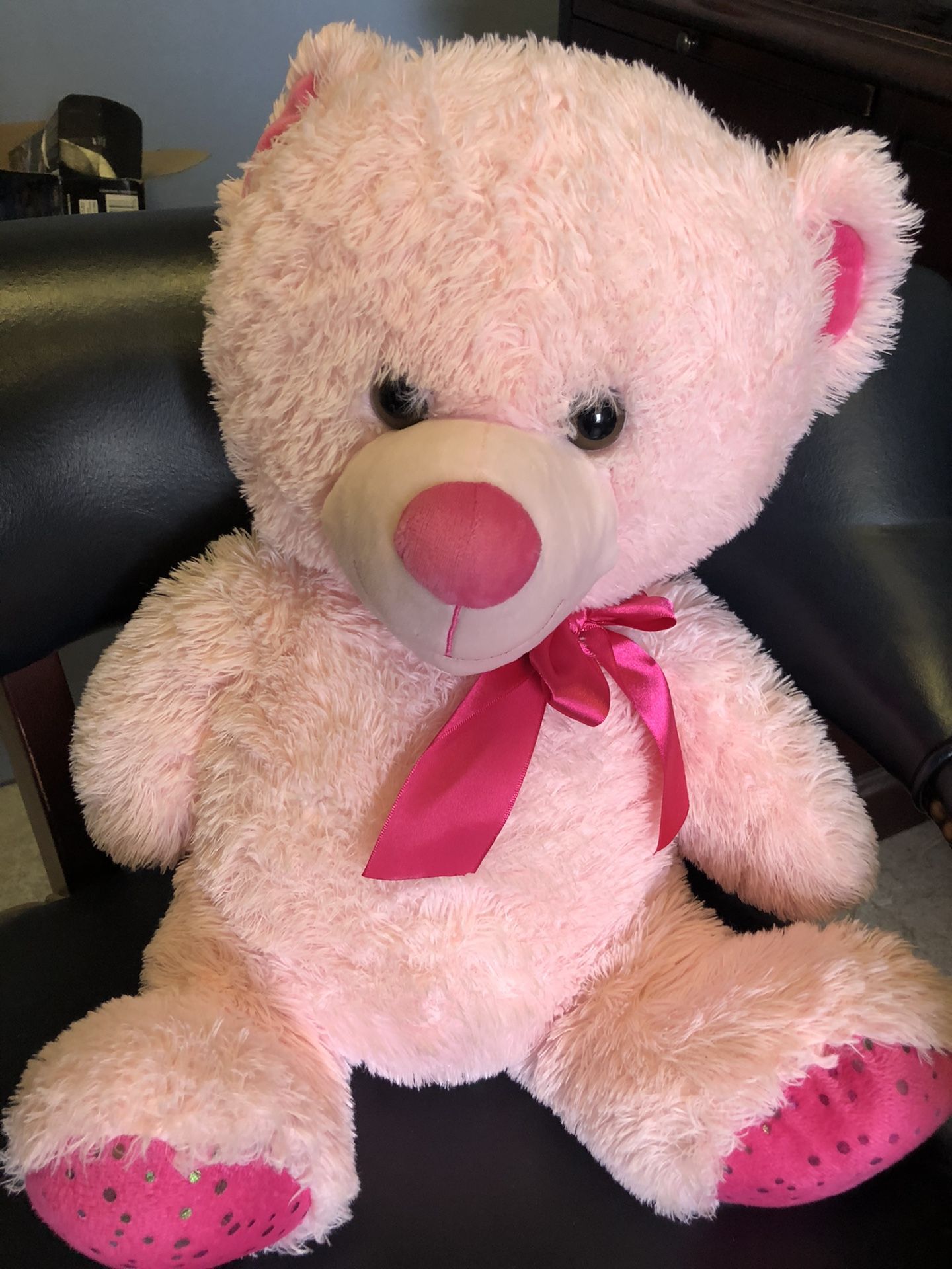 Large Pink Teddy Bear Plush Stuffed Animal