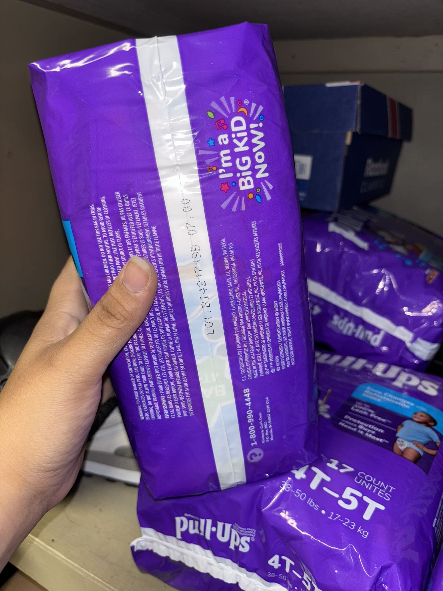 4 Packs of Pull ups 4-5T