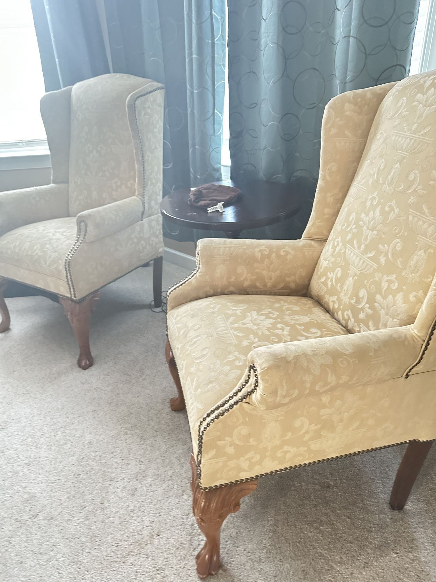 Two Vintage Back Arm Chair- $40 For Both