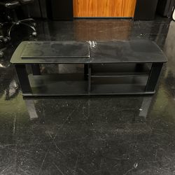 Snall black tv stand