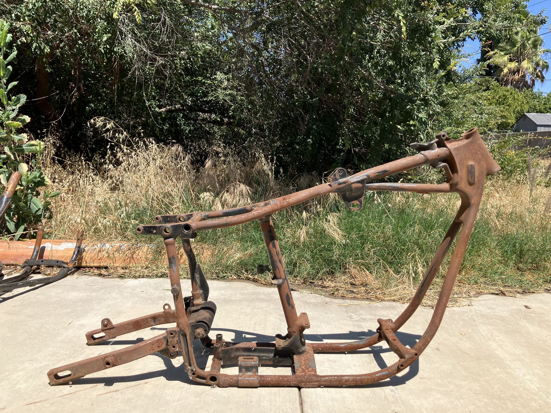 1970s Harley Davidson Shovelhead Frame