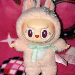 Rose Scented Pink Labubu Keychain 🌸