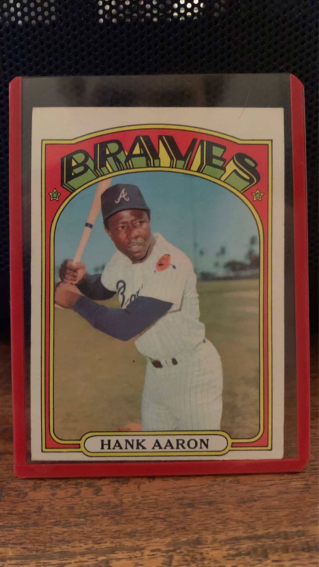 LIKE NEW BRAVES HANK AARON BASEBALL CARD,All Products : American Fashion Style Bags On Sale