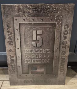 Military Metal Sign