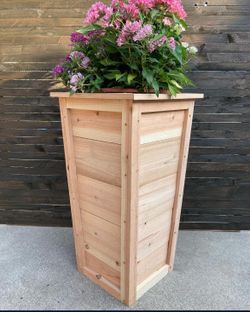 Tall Cedar Planter