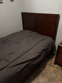 Bed frame & night stand