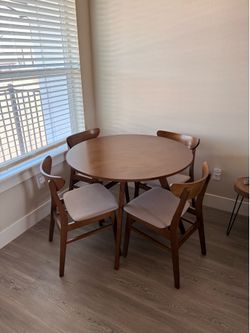 Mid century modern dining table set