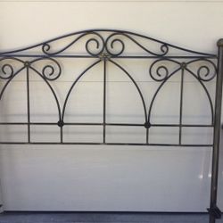Iron Design Queen Size Custom Frame Head Board + Foot Board
