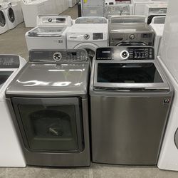 Top Load Samsung Washer and Dryer Unit