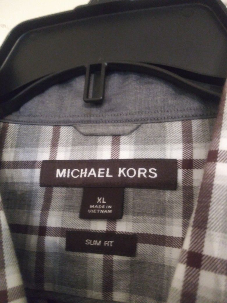 (2) Michael Kors Designer Shirts