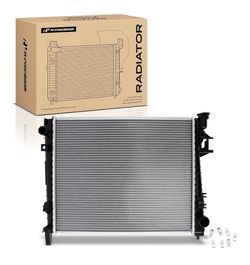 A-Premium Engine Coolant Radiator Assembly - Compatible with Dodge Ram 1-2008 3.7L 4.7L, 2003 V8 5.7L, 2002 5.9L, Ram 2-2008 4.7L, 200