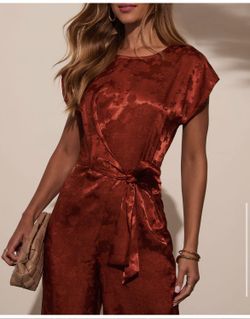 Rust Colored Jumpsuit VICI Size XS BRAND NEW