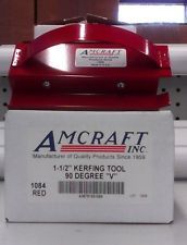 Amcraft 1084 Red 1.5 inch Kerfing Tool 90 degree V Duct
