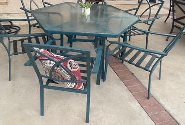 7pc Patio table