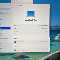 MacBook Pro M3 16 Inch 500GB 