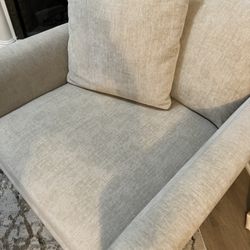 Crate And Barrel Swivel Gather Chair