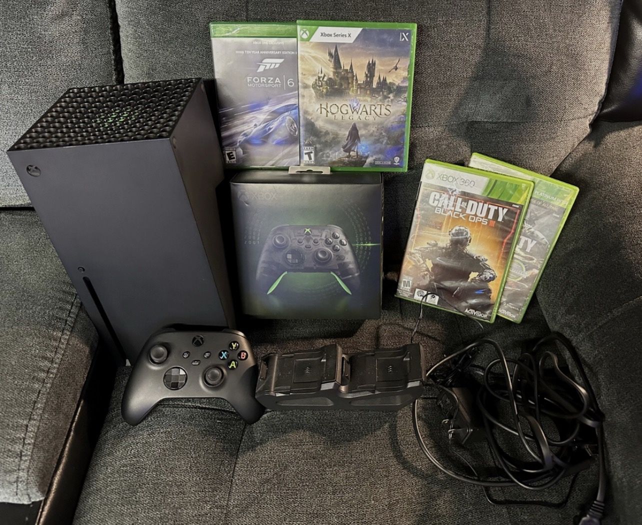 Xbox Series X, 3 Controllers, 1 Headset Plus More