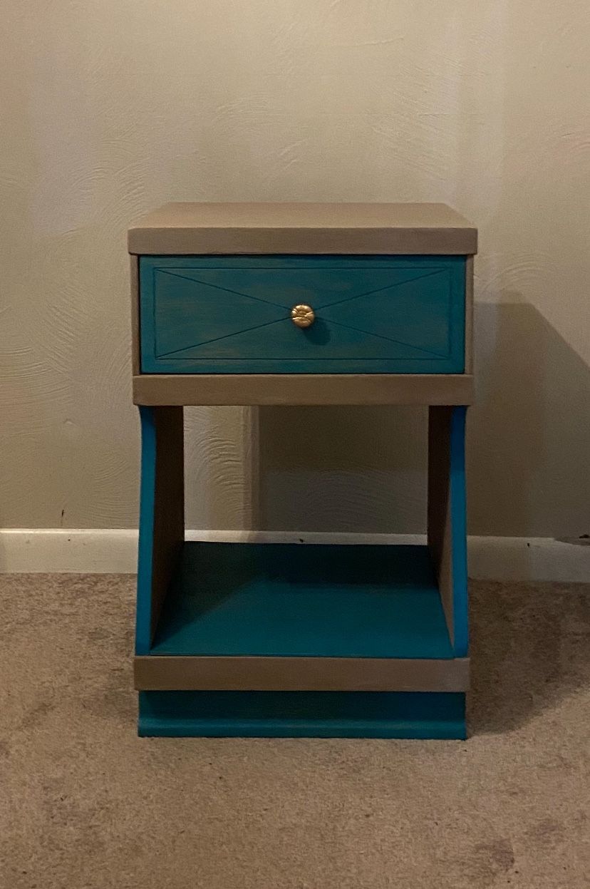 Refinished Vintage MCM Nightstand