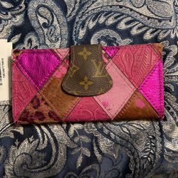 New Leather Patch Work Wallet