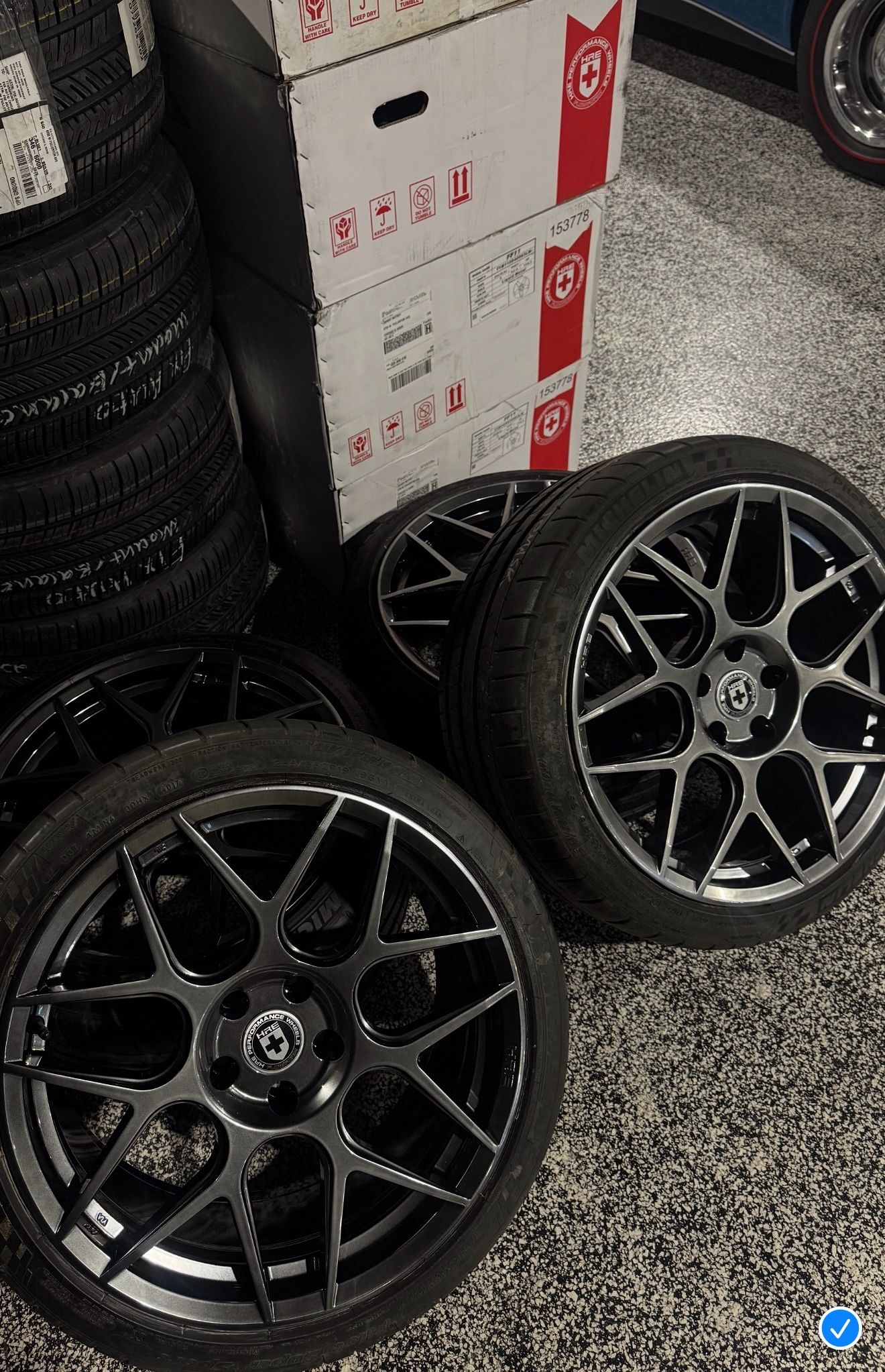 HRE 19” custom powder coat Audi. VW. Porsche.