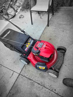 Push mower with bag