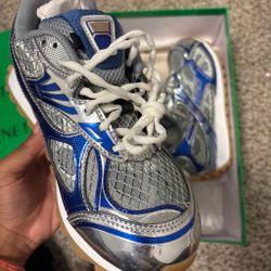 Bottega Veneta Orbit Sneakers Silver Blue