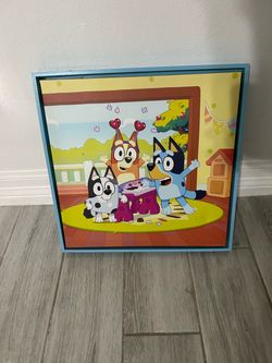 Bluey Framed Canvas Wall Art