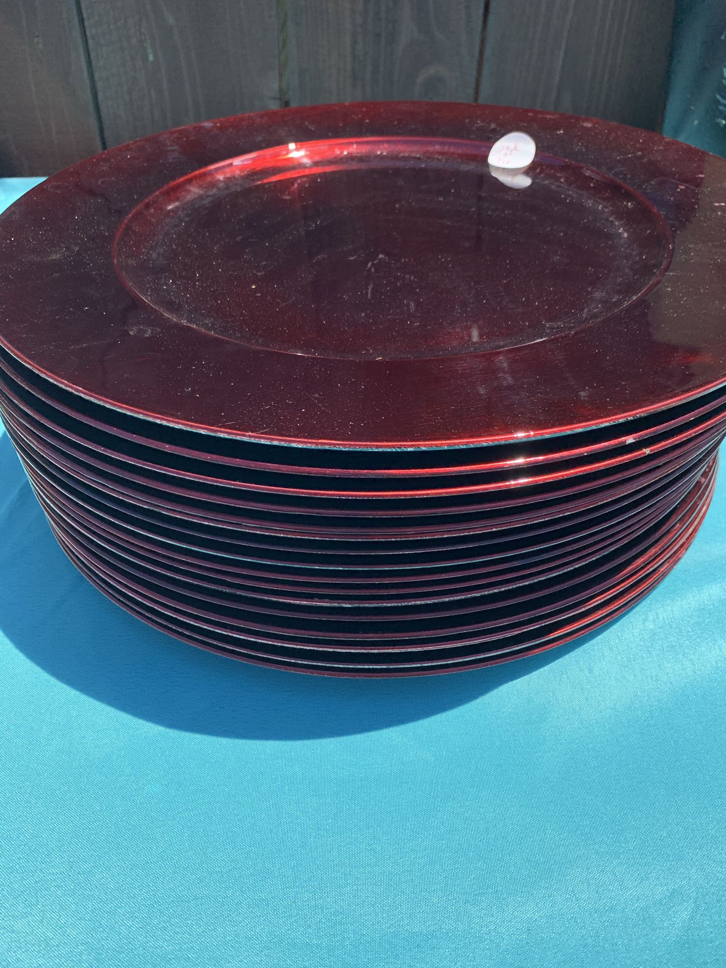 Red Charger Plates