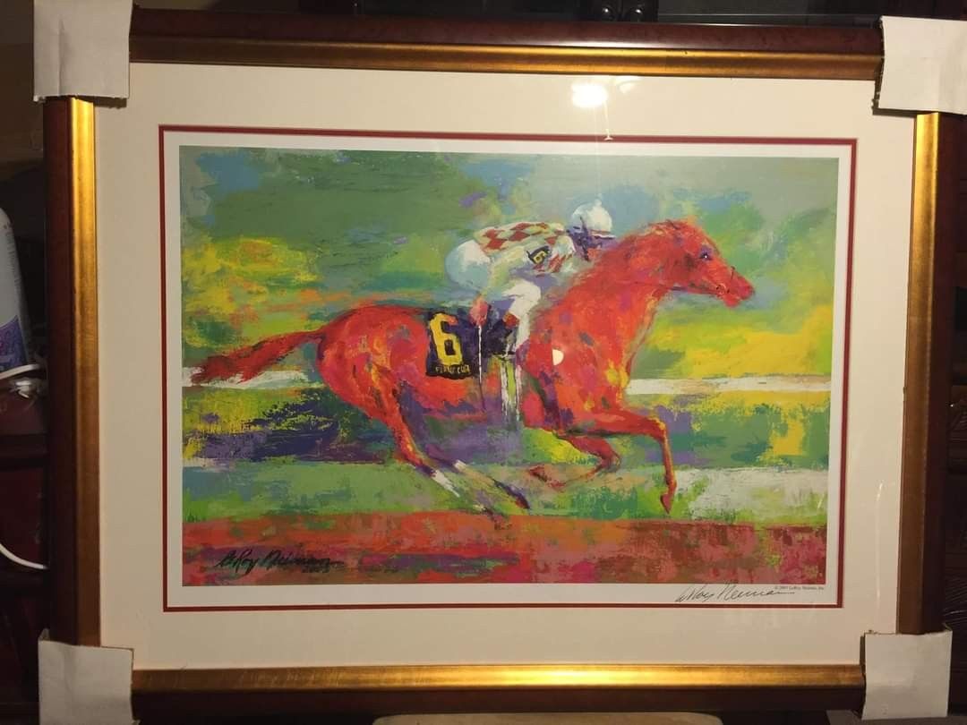 Horse Lithograph. Hand Signed by Artist Leroy Neimans. Artists Has Died. Compare at $6500! All Are Framed& Matted.