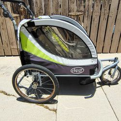 CLEVR PLUS JOGGING STROLLER - DOUBLE SEATS