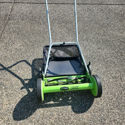 Greenworks 18 Inch. Reel Mower With Bag for Sale in Issaquah, WA - OfferUp