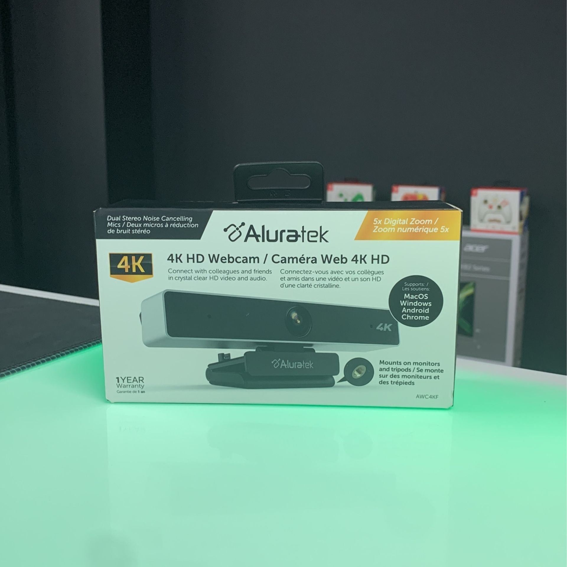 ALURATEK 4K HD Webcam New
