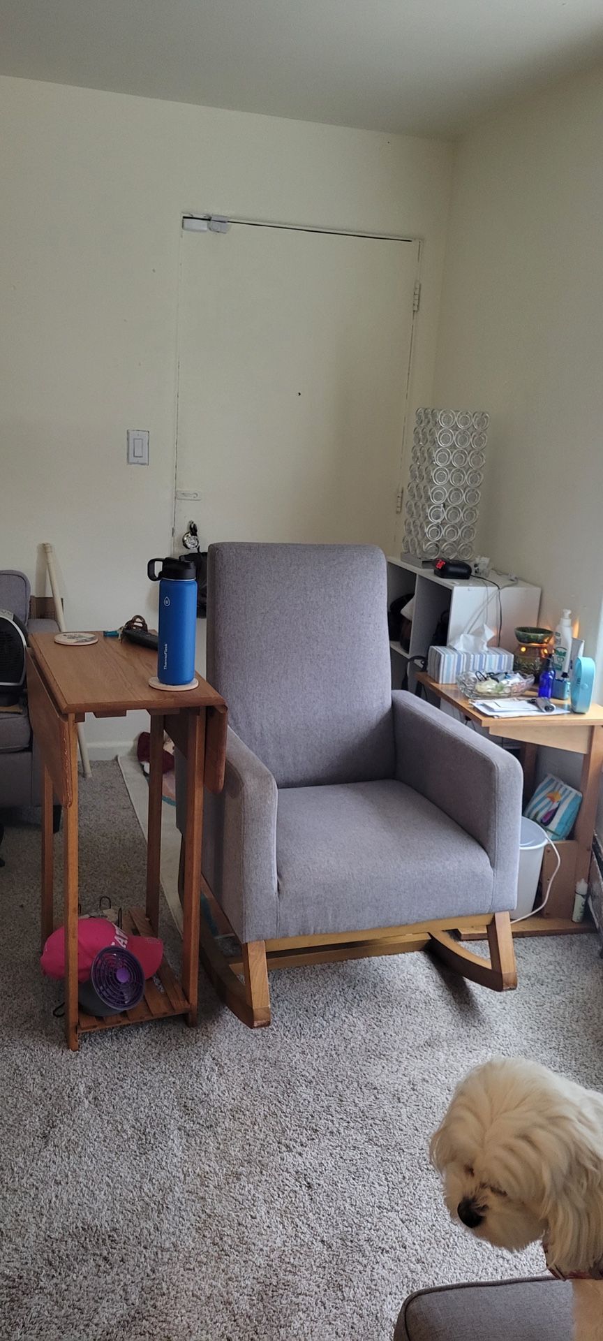 Nice Little Rocking Chair In Good Condition Light Blue And Color