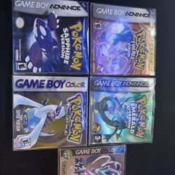 Authentic Pokémon Game boy Games 