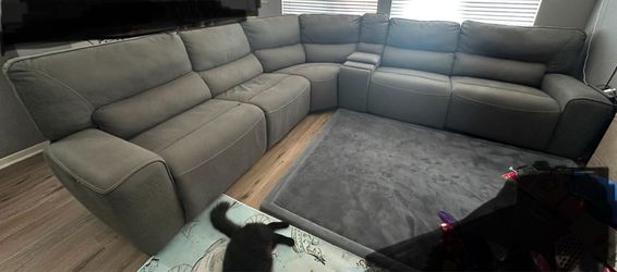 L shape recliner couch
