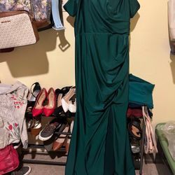 Green formal dress