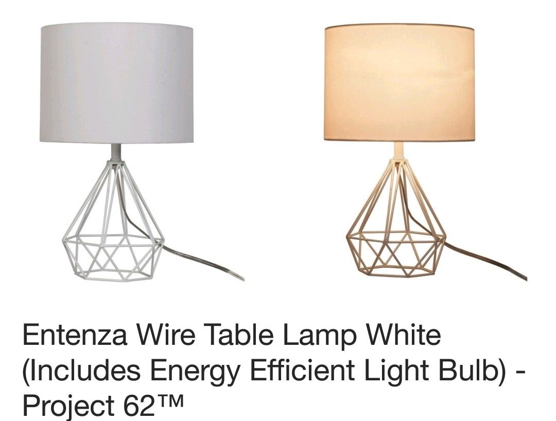 Project 62 Entenza wire table lamps