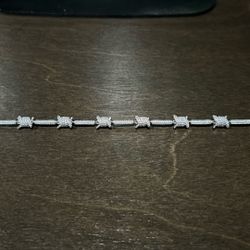 GLD Iced Barbed Wire Chain , White Gold Plated & Micro Cuban 2 Or 3 MM 18K Yellow Gold plated 